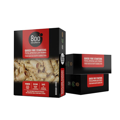 Роллы для розжига 800 Degrees Быстрый Розжиг (16 шт)