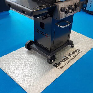 Коврик под гриль Broil King резиновый серебристый