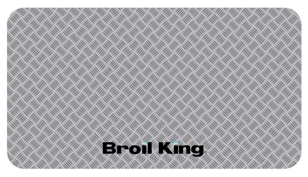 Коврик под гриль Broil King резиновый серебристый