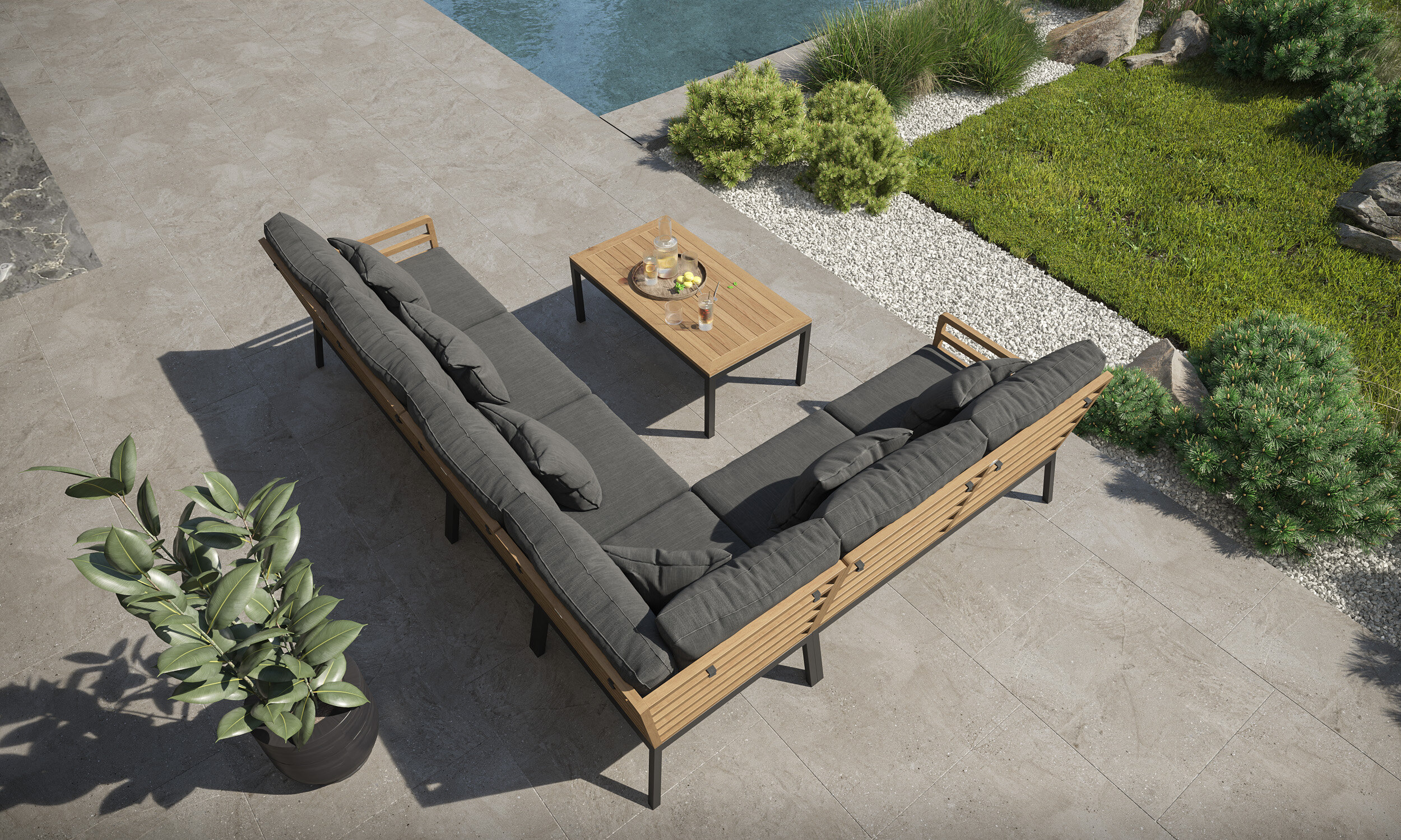 Лаунж зоны Gardenini Premium PatioCalma M