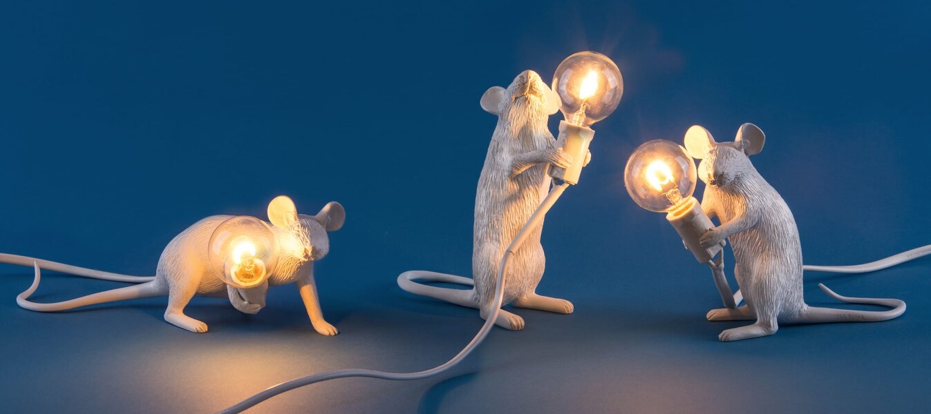 Seletti Лампа светодиодная Mouse Lamp E14