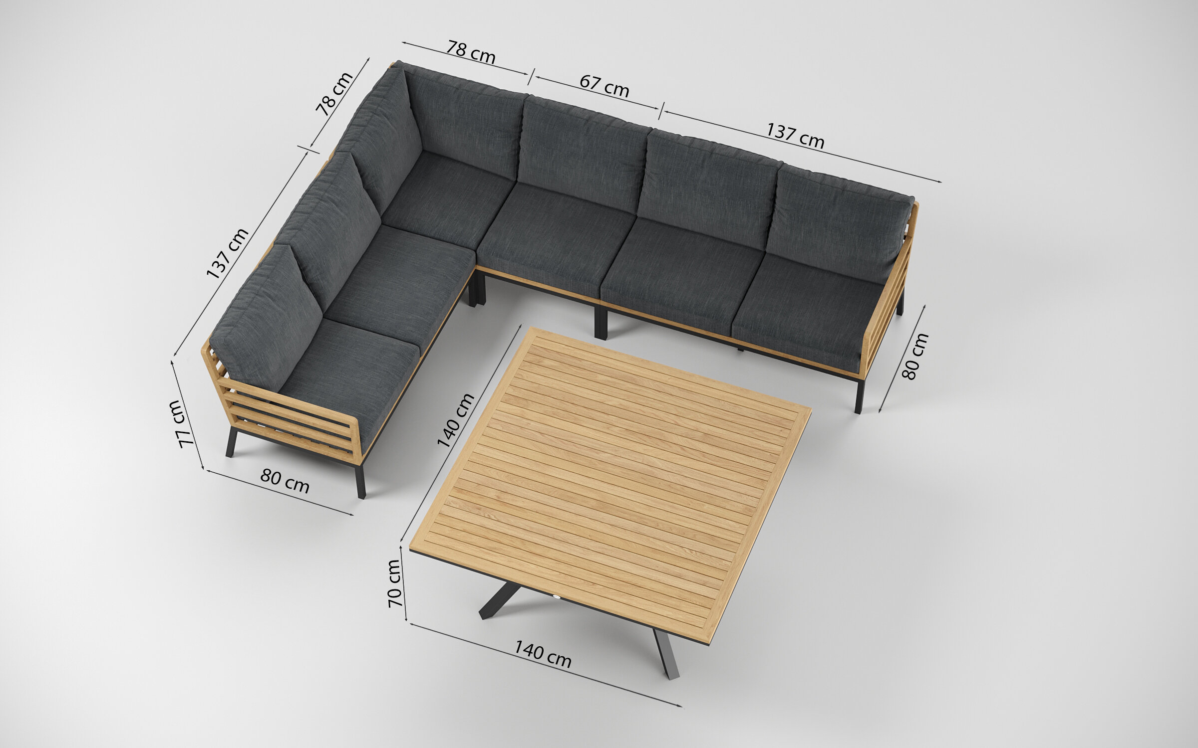 Лаунж зоны Gardenini Premium PatioCalma ML