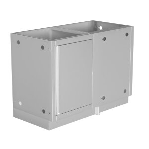 Тумба универсальная угловая с полкой и дверью левая