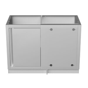 Тумба универсальная угловая с полкой и дверью левая