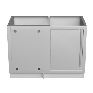 Тумба универсальная угловая с полкой и дверью правая