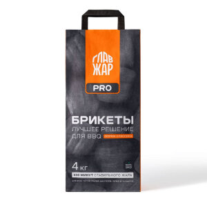 Угольные брикеты ГлавЖар 4 кг (Подушечка)