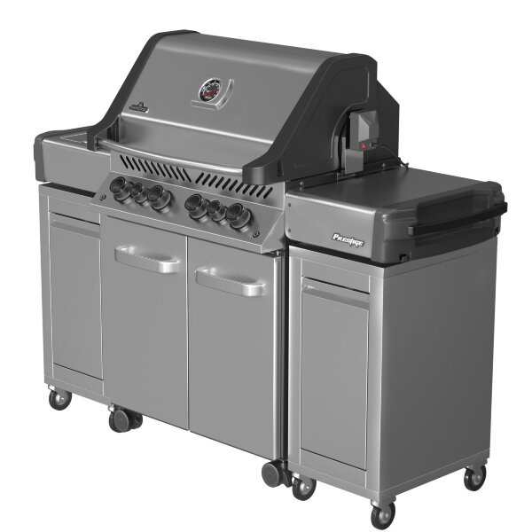 Тумба универсальная мобильная с полкой и дверью левая