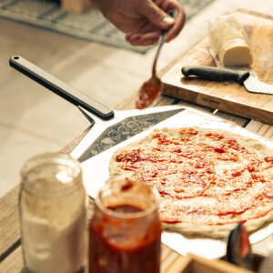 Лопатка для пиццы Ooni плоская стальная 40,6 см