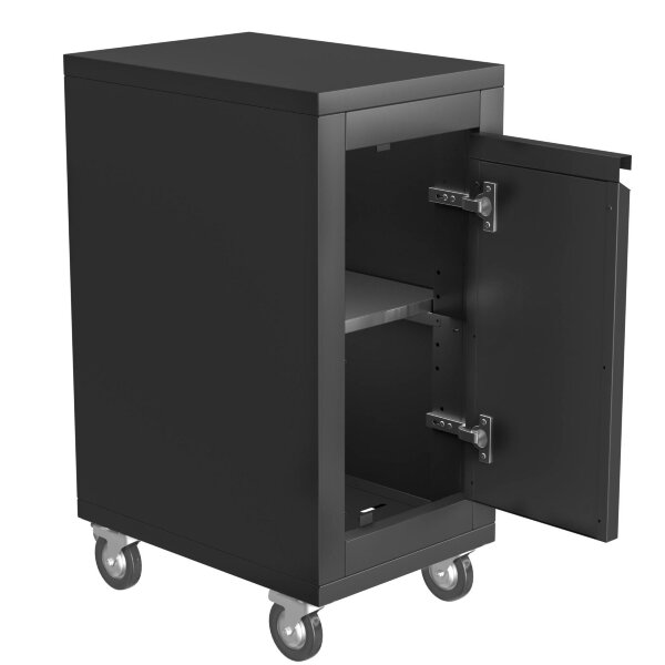 Тумба универсальная мобильная с полкой и дверью правая