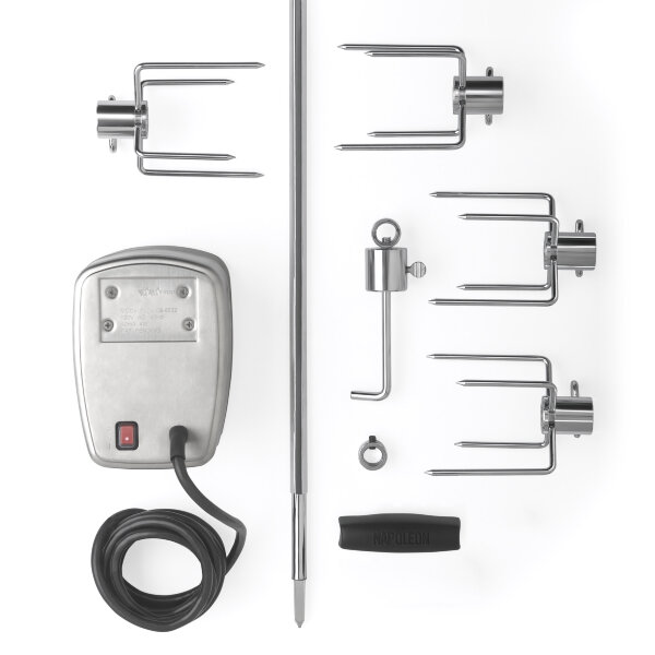 Вертел электрический Napoleon с 4-мя зажимами для гриля BIG-44