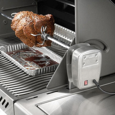 Вертел электрический Napoleon с 2-мя зажимами для грилей Rogue 365/425/525/625