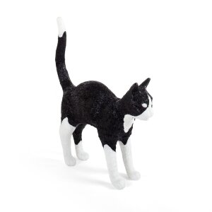 Seletti Настольная лампа Jobby The Cat Black and White