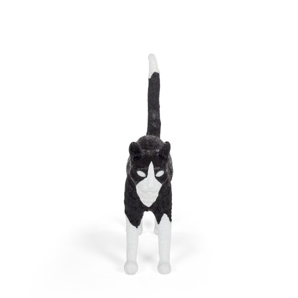 Seletti Настольная лампа Jobby The Cat Black and White