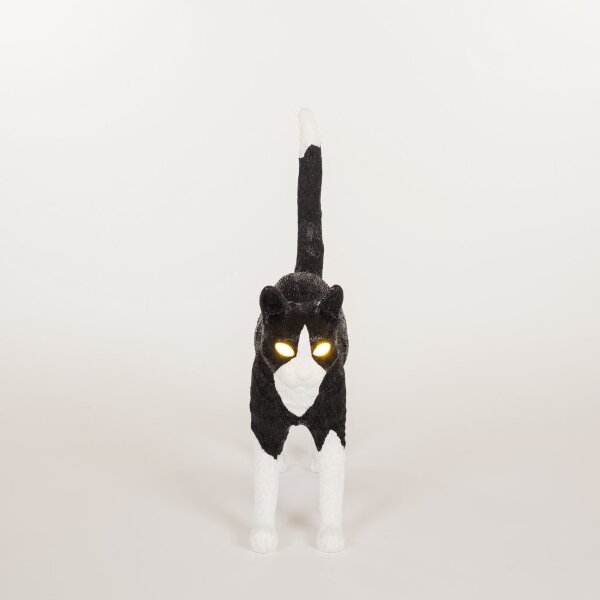 Seletti Настольная лампа Jobby The Cat Black and White