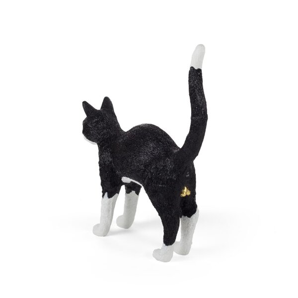 Seletti Настольная лампа Jobby The Cat Black and White