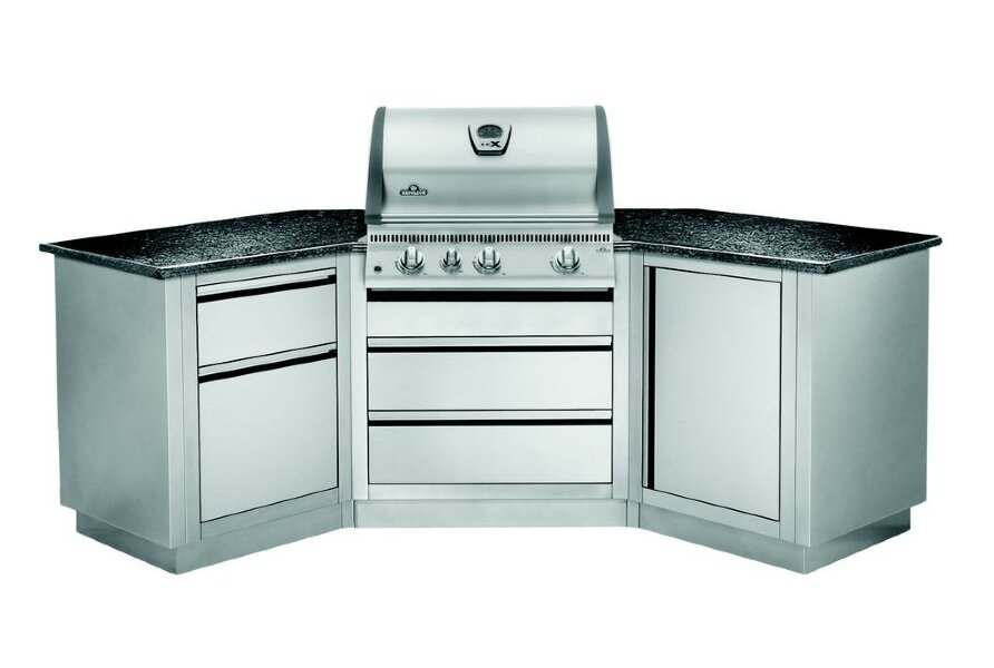 Модульная гриль-кухня KuhniGrillONTARIO угловая