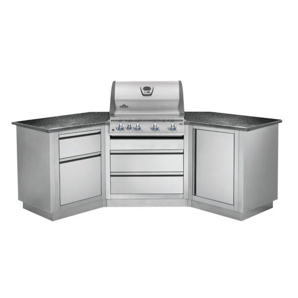 Модульная гриль-кухня KuhniGrillONTARIO угловая