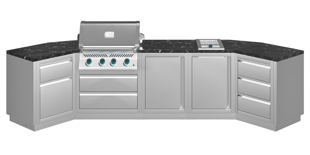 Модульная гриль-кухня KuhniGrillONTARIO (5 модулей)