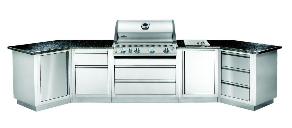 Модульная гриль-кухня KuhniGrillONTARIO (5 модулей)