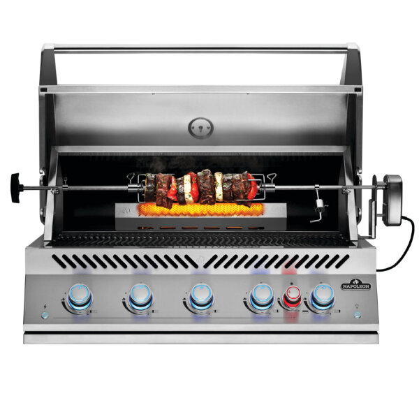 Вертел электрический Napoleon с 2-мя зажимами для грилей BIG-38