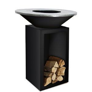 Дровяной гриль OFYR Classic Storage 85 Black с поленницей