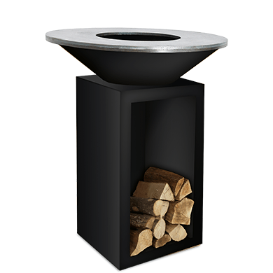 Дровяной гриль OFYR Classic Storage 85 Black с поленницей