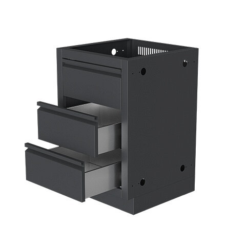 Тумба универсальная с 2-мя выдвижными ящиками и фальш-панелью