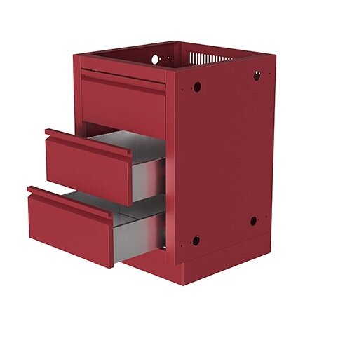 Тумба универсальная с 2-мя выдвижными ящиками и фальш-панелью