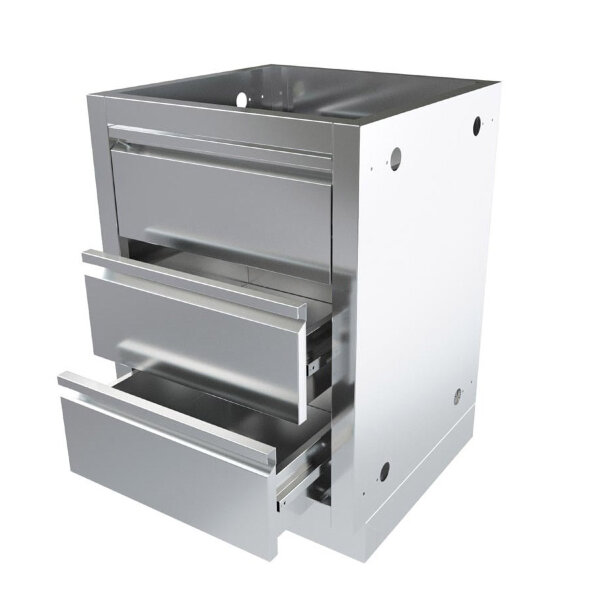 Тумба универсальная с 2-мя выдвижными ящиками и фальш-панелью