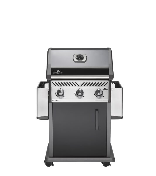 Газовый гриль Napoleon Rogue-425 с конфоркой черный