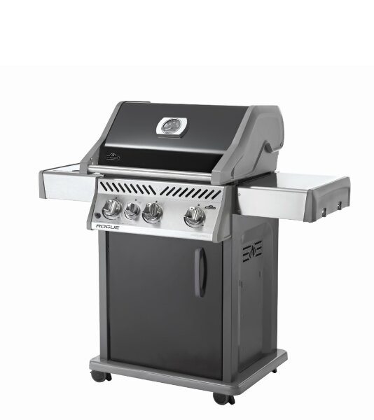 Газовый гриль Napoleon Rogue-425 с конфоркой черный