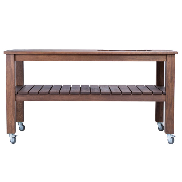 Стол Craftico для гриля Big Green Egg L темный дуб