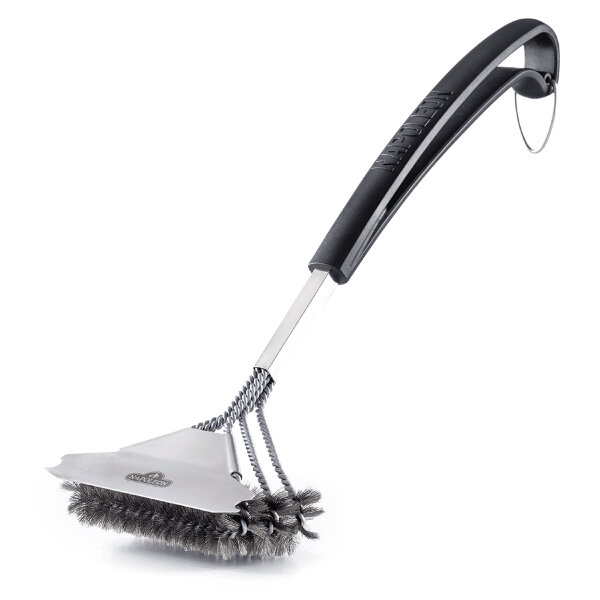 Щетка для чистки решеток гриля Napoleon трехрядная с ворсом из нерж. стали