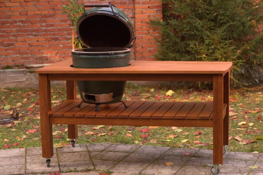 Стол Craftico для гриля Big Green Egg XL светлый дуб