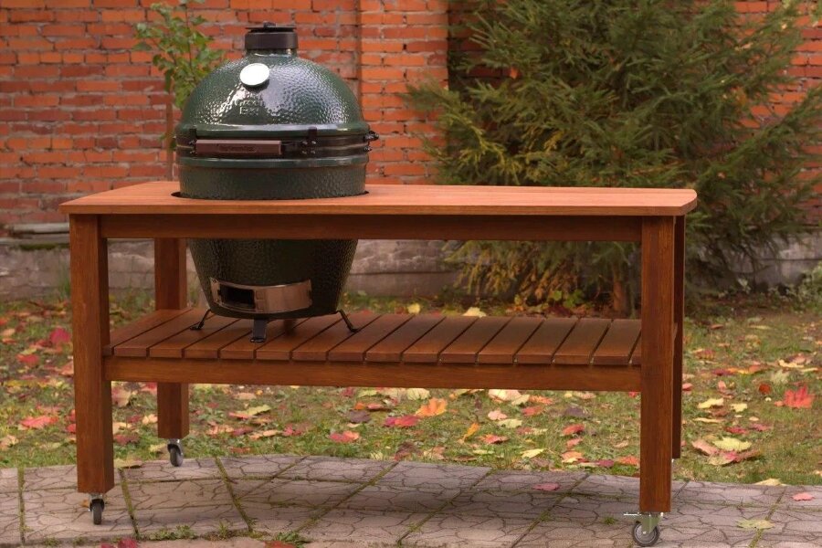 Стол Craftico для гриля Big Green Egg XL светлый дуб