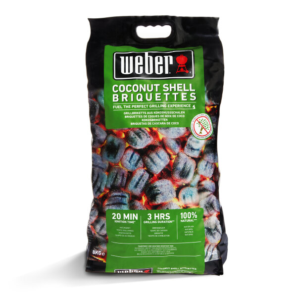 Угольные брикеты Weber 8 кг кокосовые