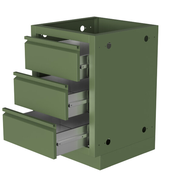 Тумба универсальная с 3-мя выдвижными ящиками