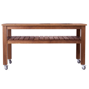 Стол Craftico для гриля Big Green Egg XL темный дуб