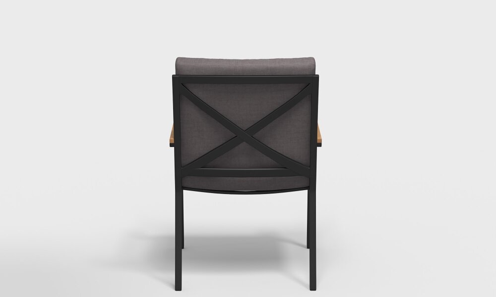 Обеденная группа Gardenini Bella со стульями Calma S темно-серый/антрацит 80 x 80