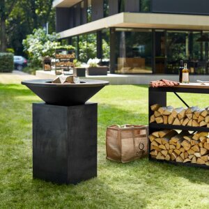 Дровяной гриль OFYR Classic Concrete 100 с бетонной тумбой