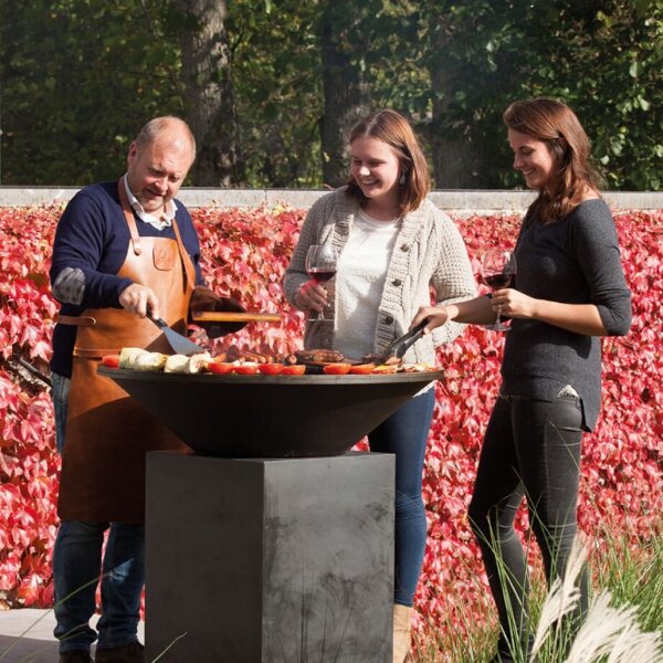 Дровяной гриль OFYR Classic Concrete 100 с бетонной тумбой