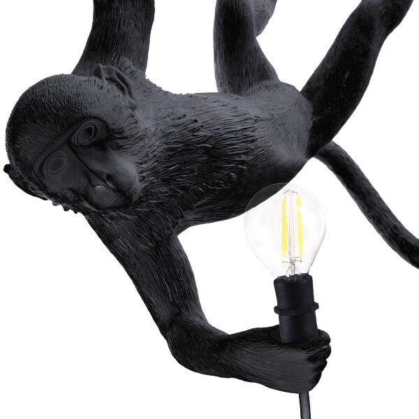 Seletti Подвесной светильник The Monkey Lamp Swing Black