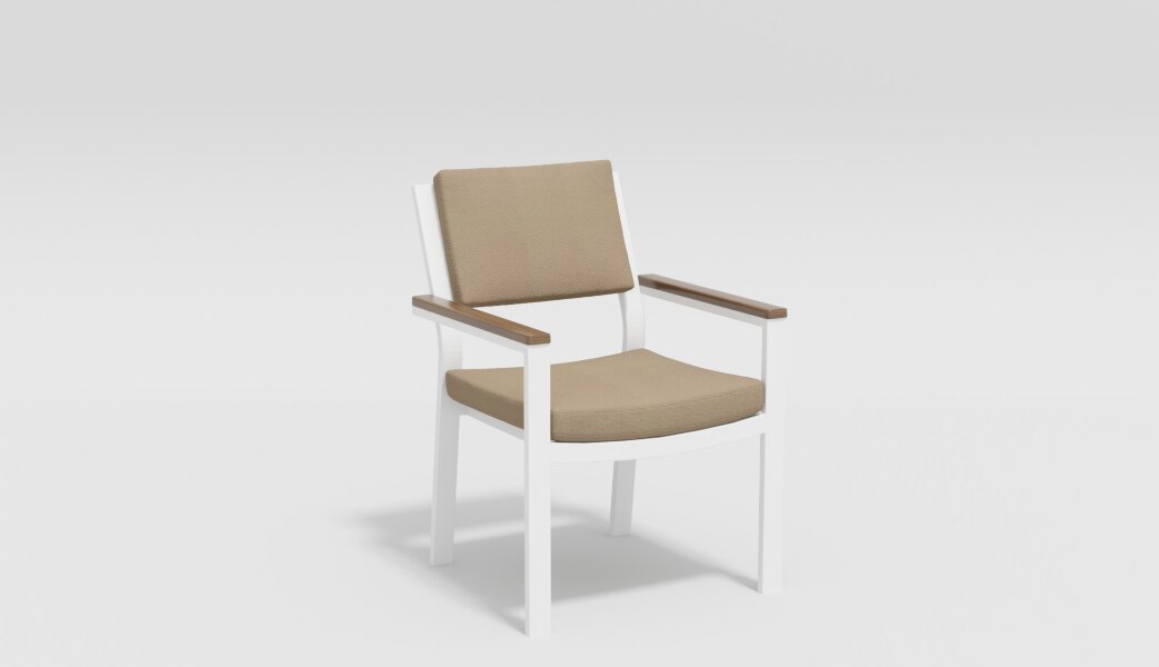 Обеденная группа Gardenini Bella белый/бежевый 200 x 100