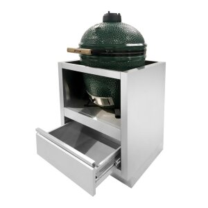Тумба-основание для гриля Big Green Egg M с выдвижным ящиком