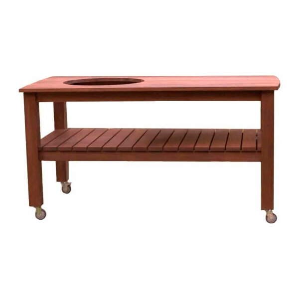 Стол Craftico для гриля Kamado Joe Big темный дуб