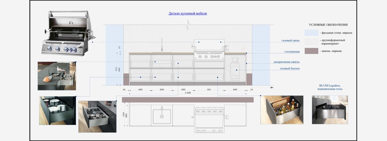 Модульная гриль-кухня KuhniGrillONTARIO 