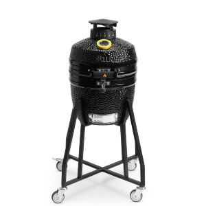 Керамический гриль GRLLR Ember 16″ глянцево-черный с тележкой