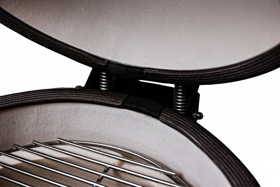 Керамический гриль GRLLR Ember 16″ глянцево-черный с тележкой