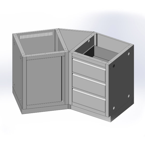 Соединительная панель перехода на угол 45°