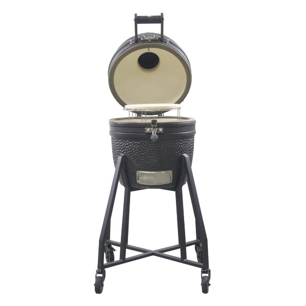 Керамический гриль GRLLR Ember 16″ матово-черный с тележкой